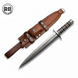 14-Inch Damascus Blade With Stacked Composite Handle From Royal Blades