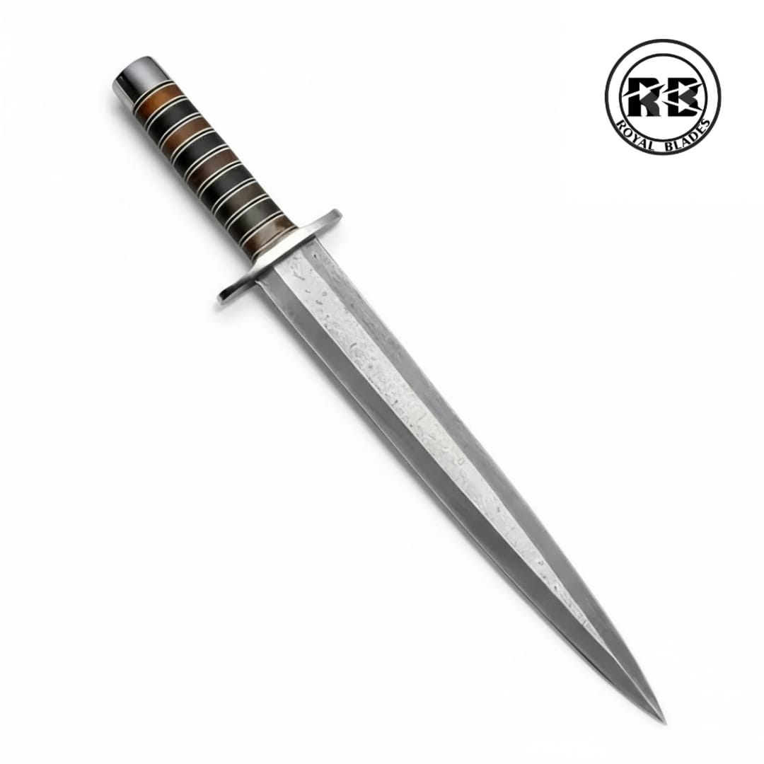 14-Inch Damascus Blade With Stacked Composite Handle From Royal Blades - Image 2