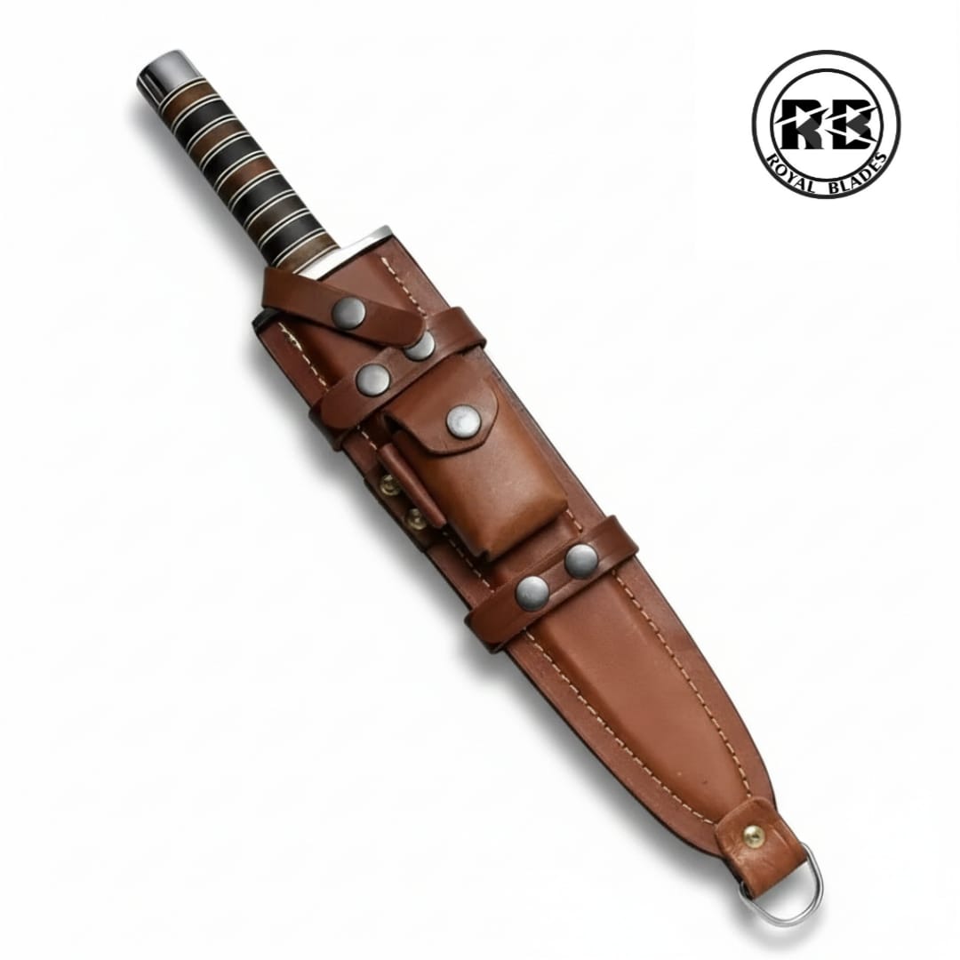 14-Inch Damascus Blade With Stacked Composite Handle From Royal Blades - Image 3