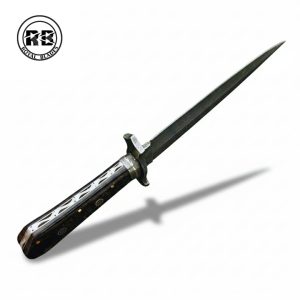 16.15″ Damascus Dagger with Feather Pattern Blade From Royal Blades