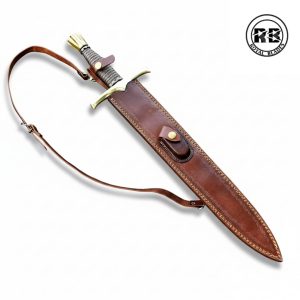 22-Inch High-Carbon Damascus Steel Short Sword From Royal Blades