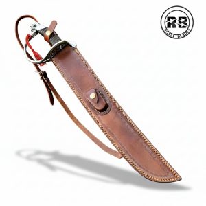 24-Inch Damascus Sword with Golden Die-Cast Hilt From Royal Blades