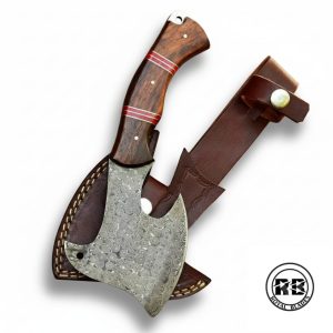9″ Hand-Forged Damascus Steel Hatchet From Royal Blades