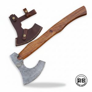 17.5″ Hand-Forged Damascus Steel Viking Axe From Royal Blades