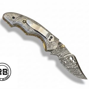 Totally Damascus Made 7.5-Inch Pocket Knife From Royal Blades