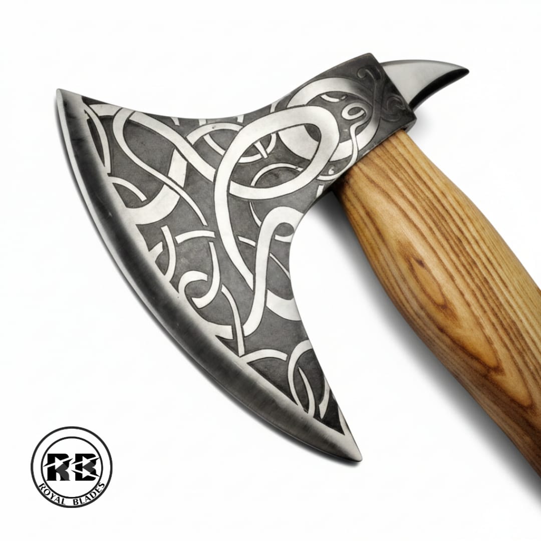 48 cm Charred English Ash & Carbon Steel Masterpiece From Royal Blades - Image 2