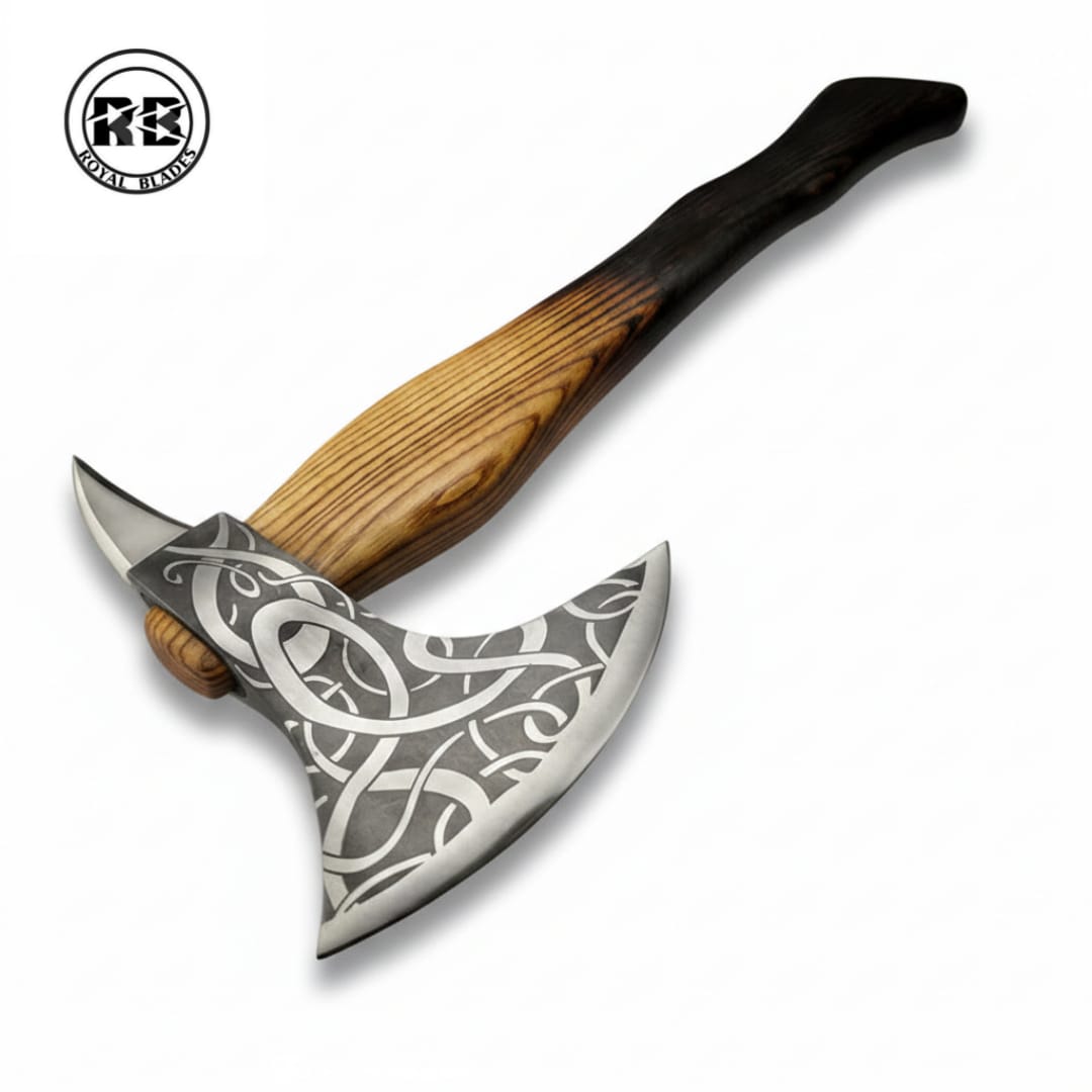 48 cm Charred English Ash & Carbon Steel Masterpiece From Royal Blades - Image 3