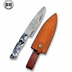 13″ Hybrid Resin & Olive Wood Damascus Blade From Royal Blades