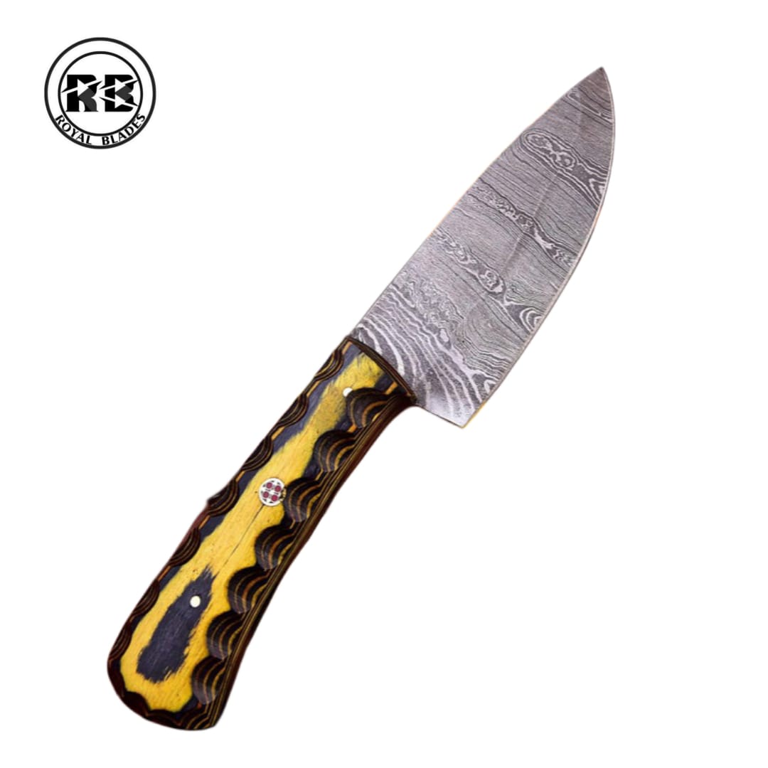 5-Piece Damascus Steel Set with Ergonomic Pakka Wood From Royal Blades - Image 3