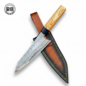 12-Inch Hand-Forged Copper Damascus Kitchen Knife From Royal Blades