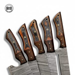 Royal Blades 5-Piece Hand-Forged Damascus Kitchen Set From Royal Blades