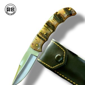 7″ Pocket Knife with Sheep Horn Handle From Royal Blades