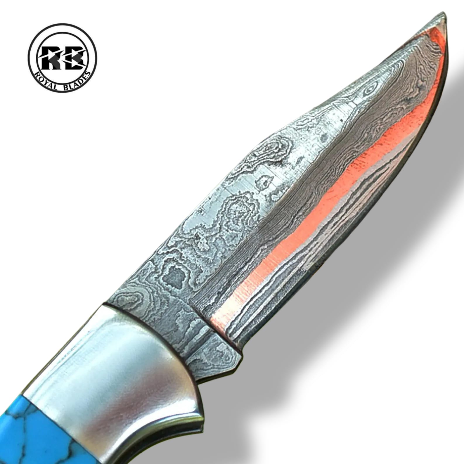 C. 7.5-Inch Turquoise Inlay Pocket Folder From Royal Blades - Image 4