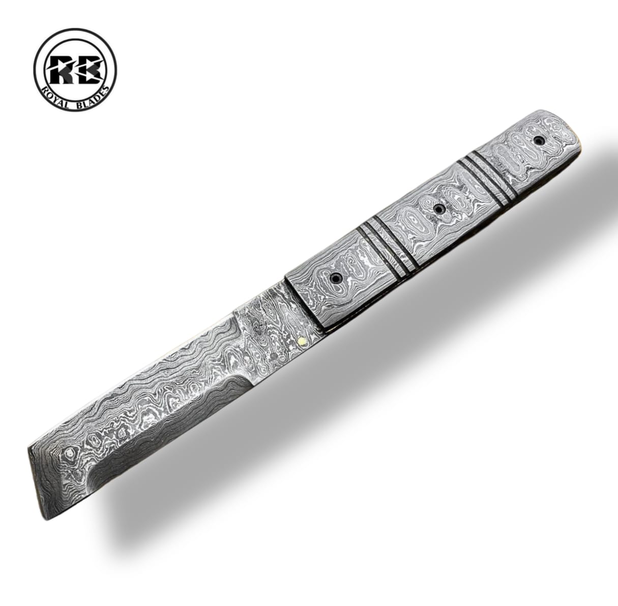 W. 9" Full Damascus Steel Razor Folding Knife From Royal Blades - Image 4