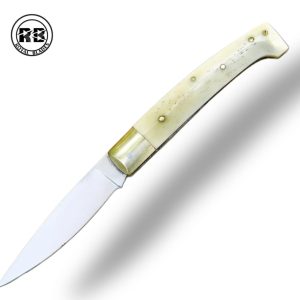 T. 7″ Stainless Steel Pocket Knife with Camel Bone Handle From Royal Blades