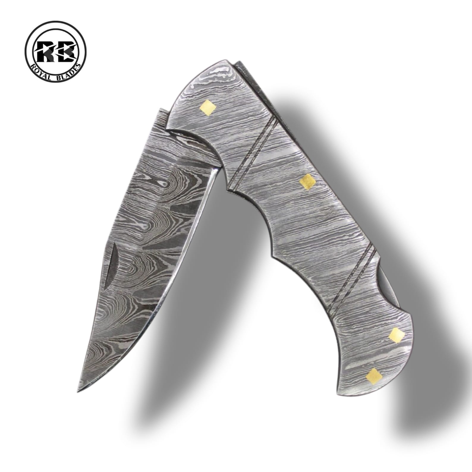 ZA. Custom Damascus Blade with Matching Damascus Handle From Royal Blades - Image 3