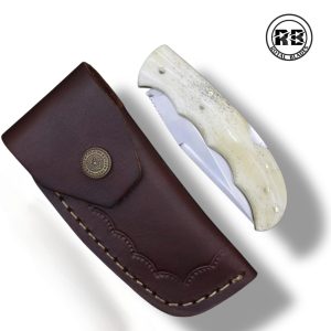 P. D2 Steel Blade with Original Camel Bone Handle From Royal Blades
