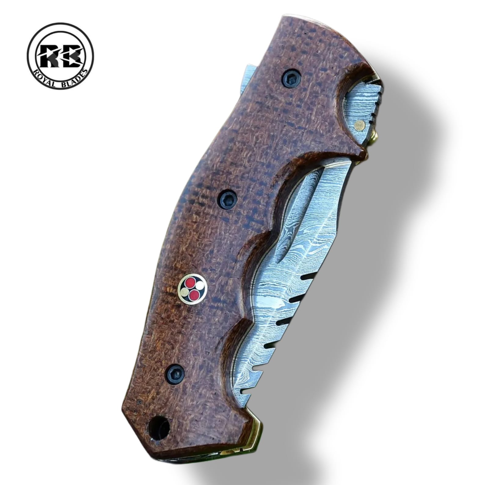 ZF. 8.5-Inch Hand-Forged Brown Micarta Tracker From Royal Blades - Image 3