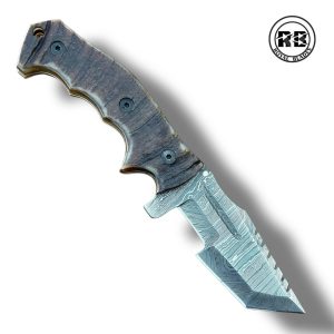ZD. 8.5″ Damascus Folding Tracker Knife From Royal Blades
