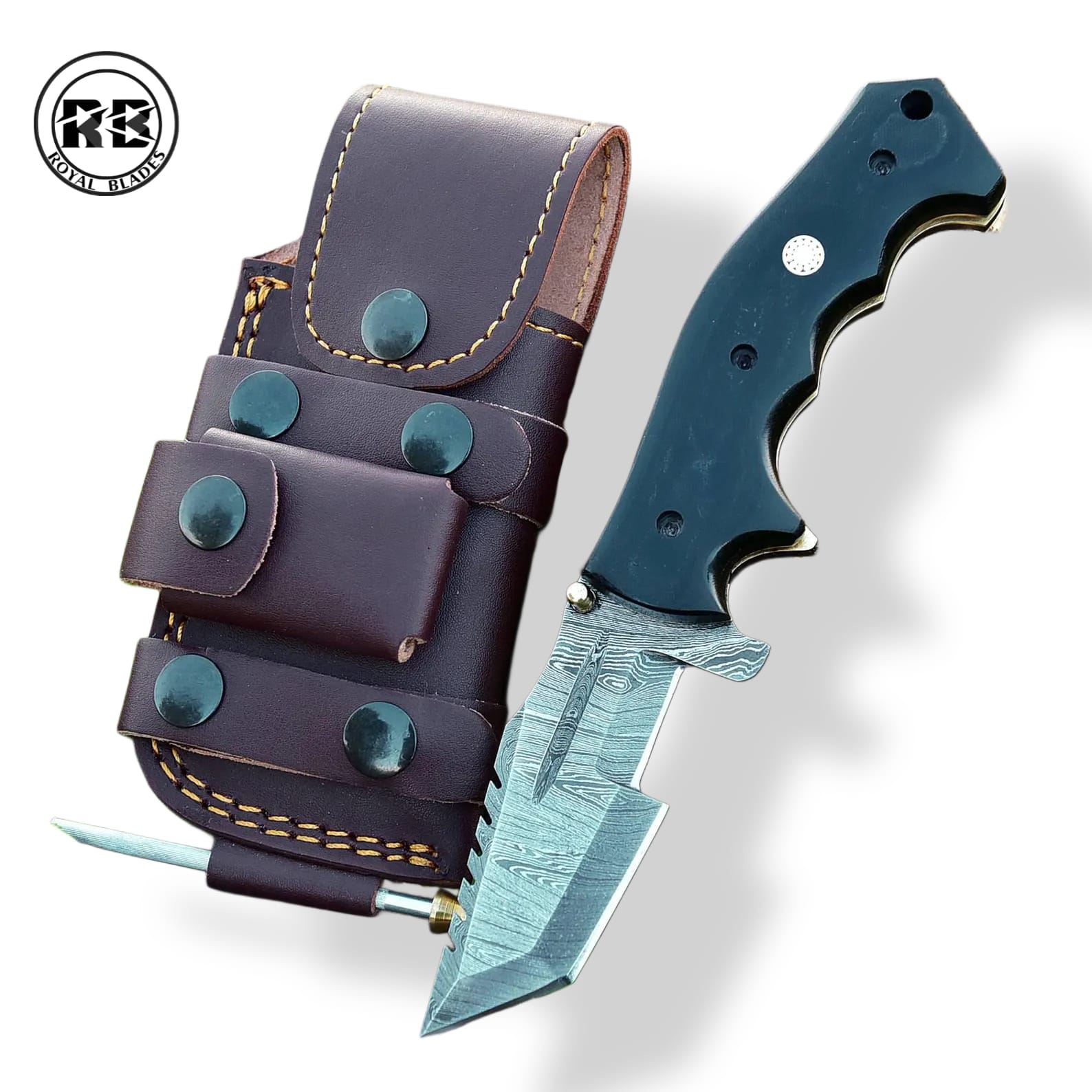 ZB. 8.5" Tactical Micarta Folder & Survival Kit From Royal Blades