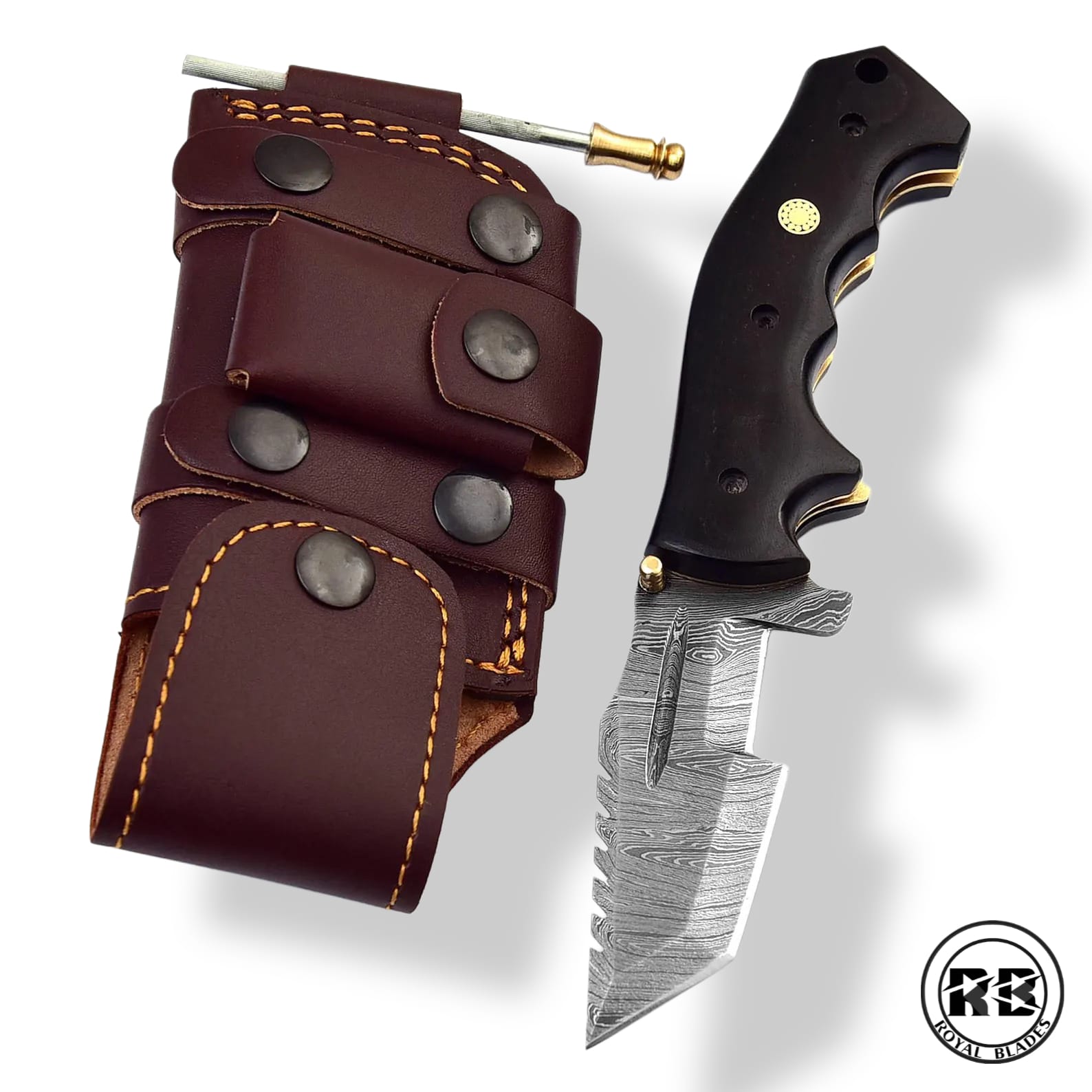 ZB. 8.5" Tactical Micarta Folder & Survival Kit From Royal Blades - Image 4