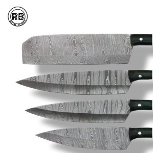 B. 4-Piece VG-10 Damascus Kitchen Set From Royal Blades