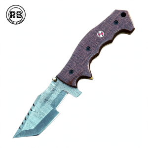 Hand-Forged Brown Micarta Tracker From Royal Blades