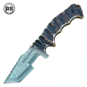 Damascus Folding Tracker Knife From Royal Blades