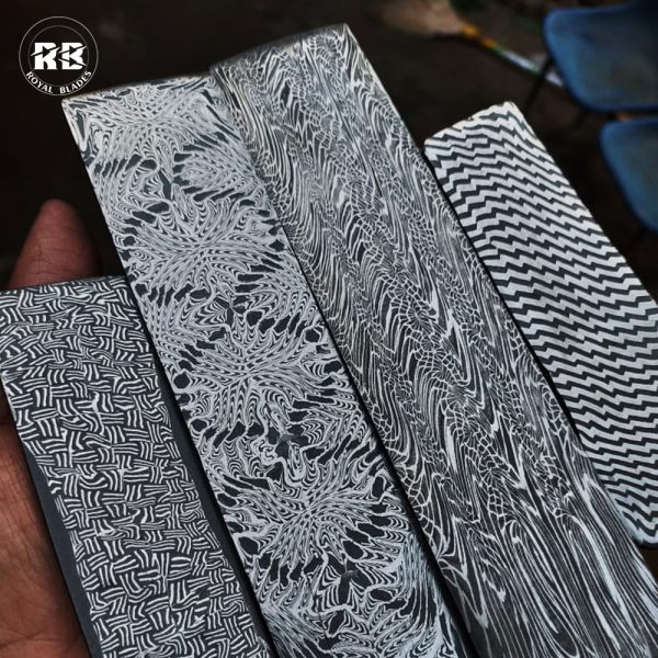 B. Fully Customizable Mosaic Damascus Steel Bars From Royal Blades - Image 3