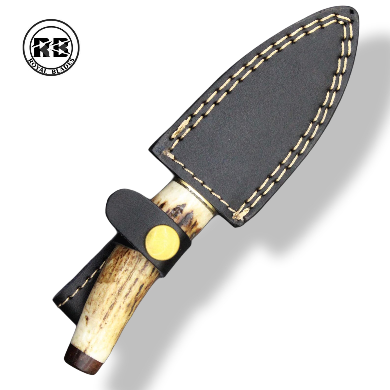 T. Premium Stag Horn Damascus Hunter From Royal Blades - Image 3