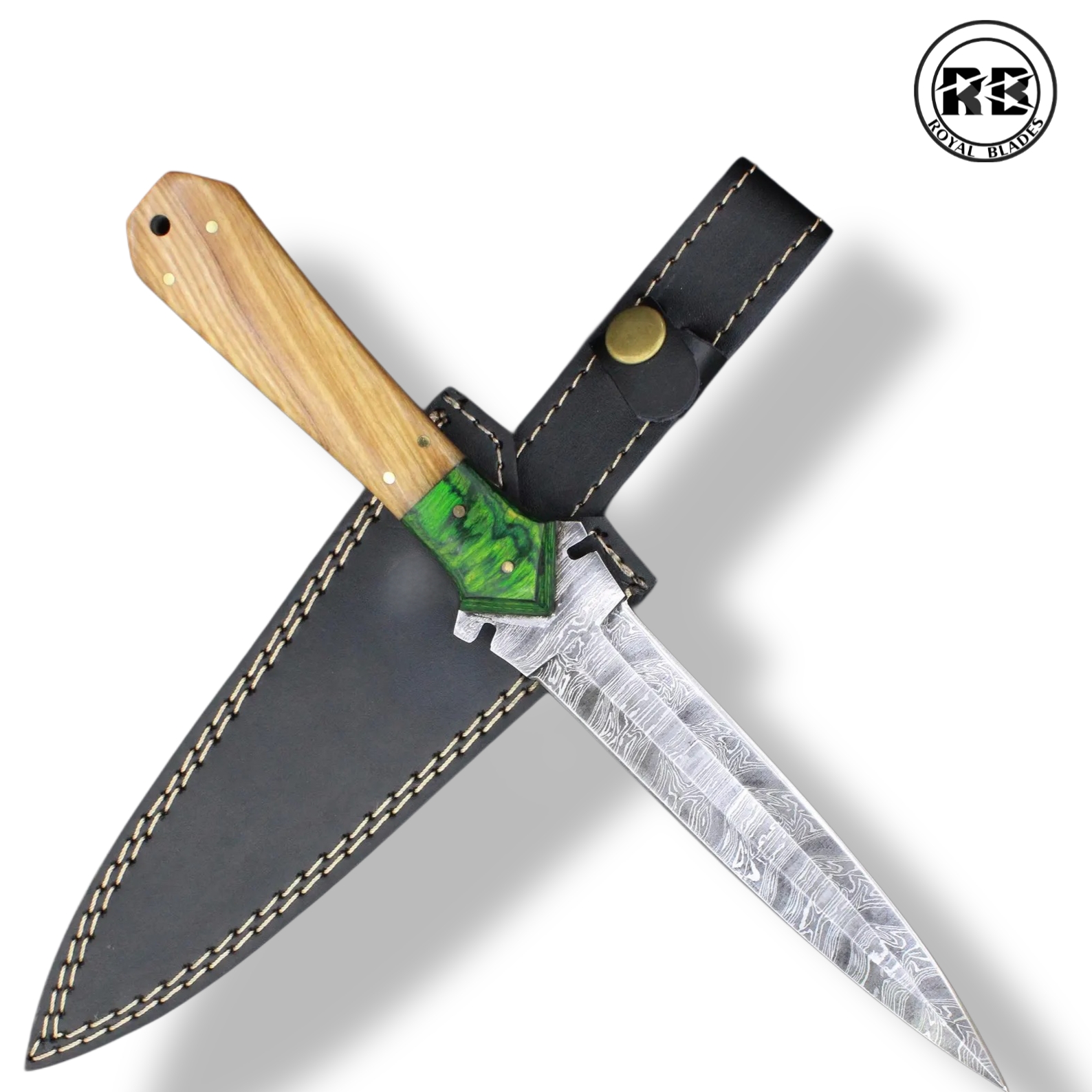 W. Specialized 12" Damascus Tactical Hunting Knife From Royal Blades - Image 3