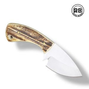 Y. Fixed Blade Hunting Skinner with Natural Stag Handle From Royal Blades