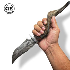 ZG. Specialized 13-Inch Artisan Blade with Sculptural Horn Ergonomics From Royal Blades