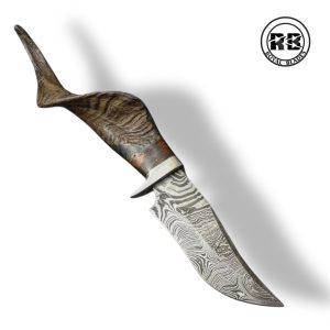 ZG. Specialized 13-Inch Artisan Blade with Sculptural Horn Ergonomics From Royal Blades