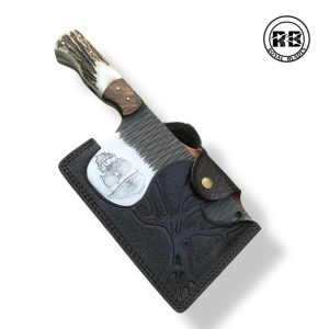 S. Specialized 12.5″ D2 Cleaver with Custom Skull Etching From Royal Blades