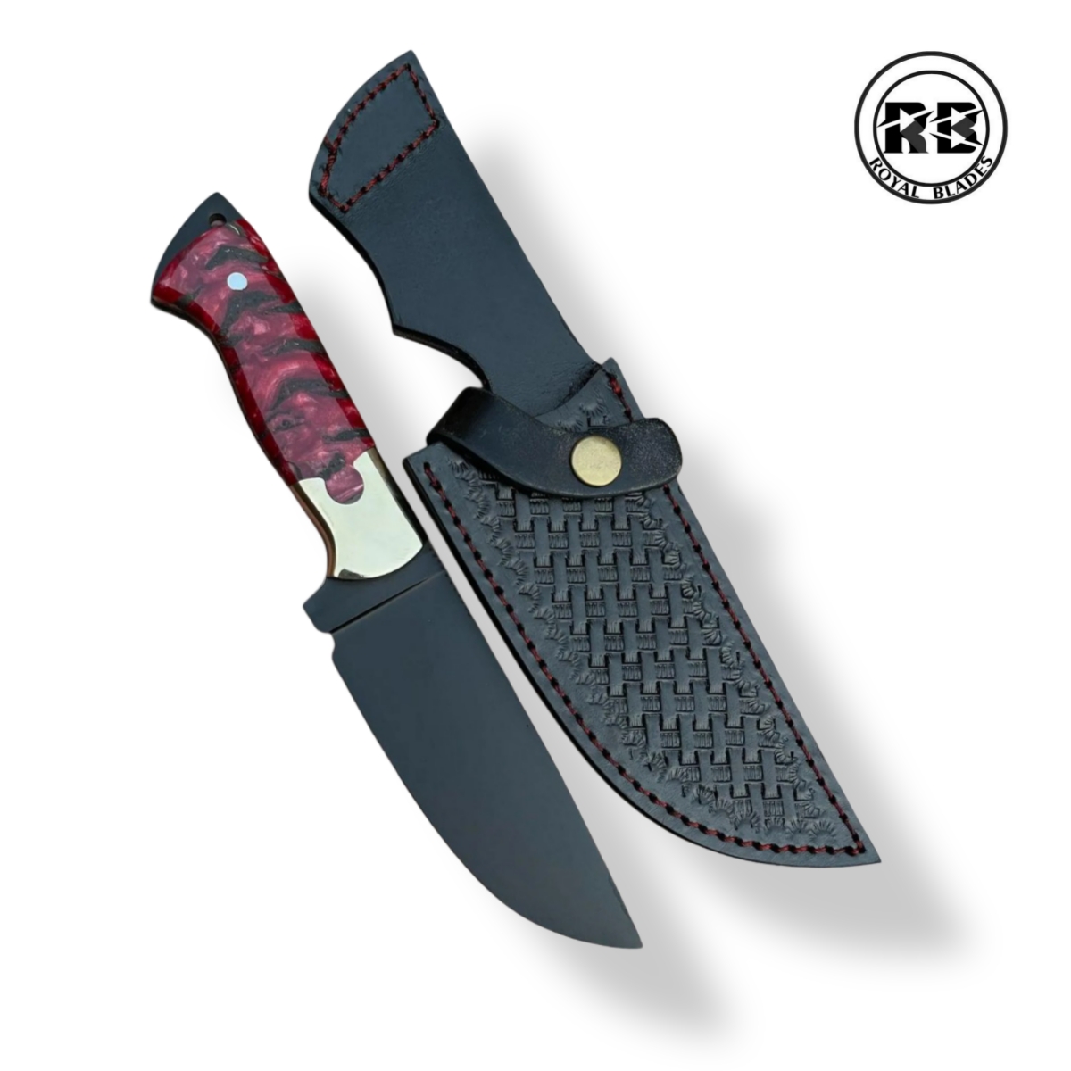 ZA. Set of 3 High-Carbon Black Steel Hunting Knives From Royal Blades - Image 4