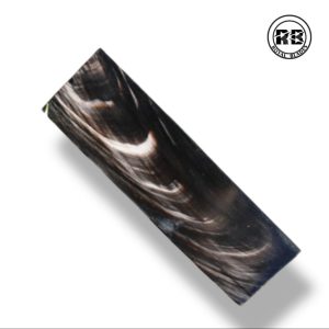 F. Polished Black Buffalo Horn for Custom Knife Handles From Royal blades