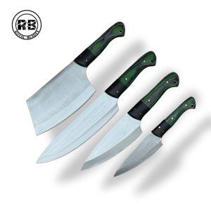 S. Specialized J2 Steel Kitchen Collection with Brass Lanyard Tubes From Royal Blades