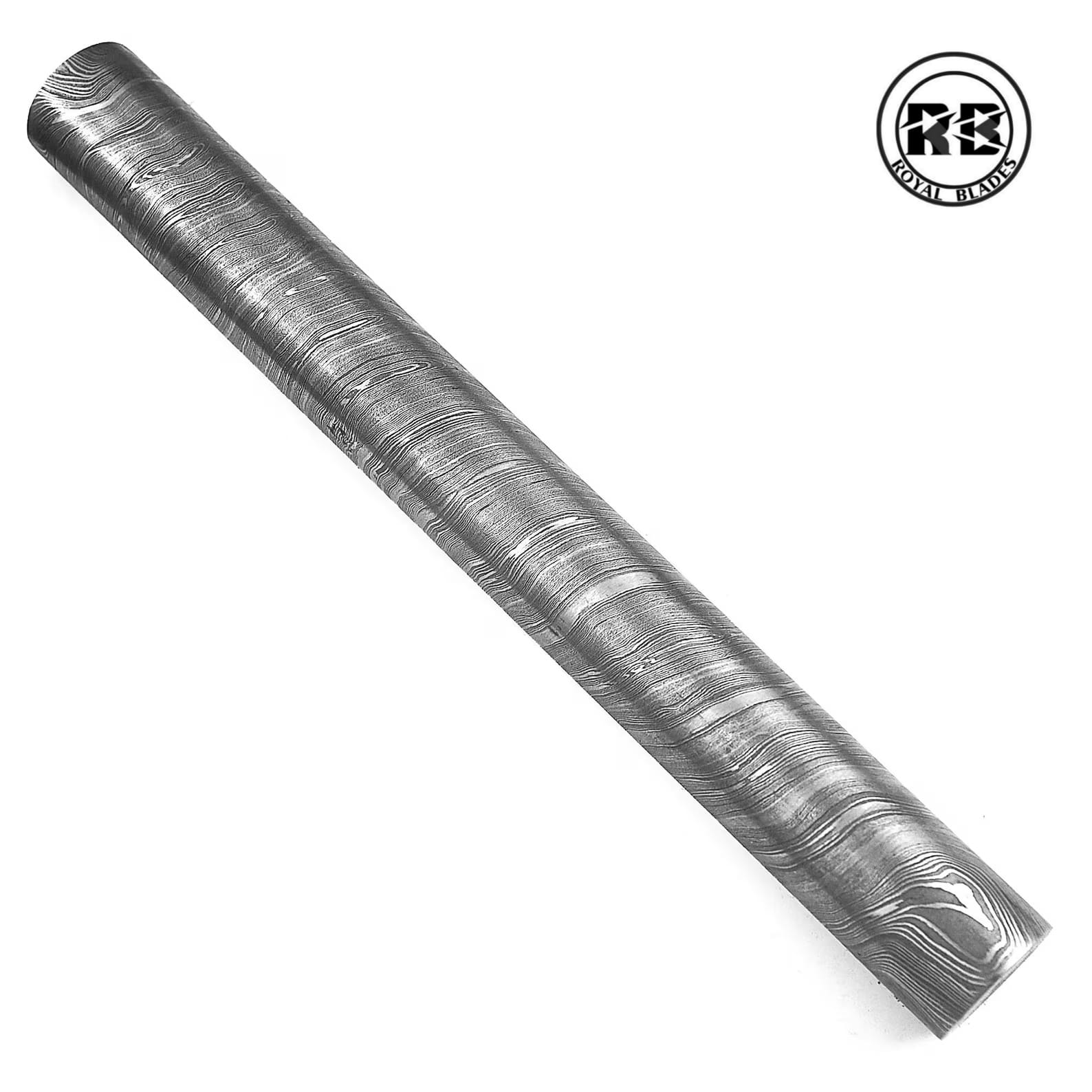 C. Professional 225.5cm Torsion Twist Damascus Steel Round Rod From Royal Blades - Image 3