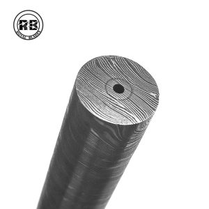 C. Professional 225.5cm Torsion Twist Damascus Steel Round Rod From Royal Blades