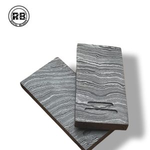 D. Professional Twist Damascus Steel Plates (1095 & 15N20) From Royal Blades