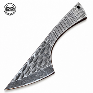 Hand Forged Damascus Skeleton Knife Blank From Royal Blades
