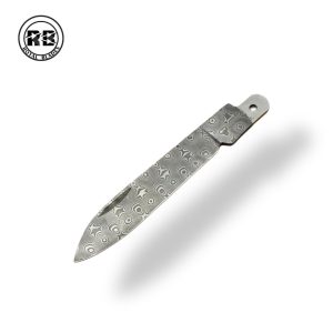 A. 75 mm Damascus Steel Blade for Victorinox Knife From Royal Blades