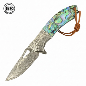 Japanese VG10 Damascus Folder with Resin & Maple Wood From Royal Blades