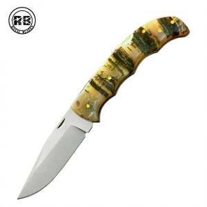 Pocket Knife with Sheep Horn Handle From Royal Blades